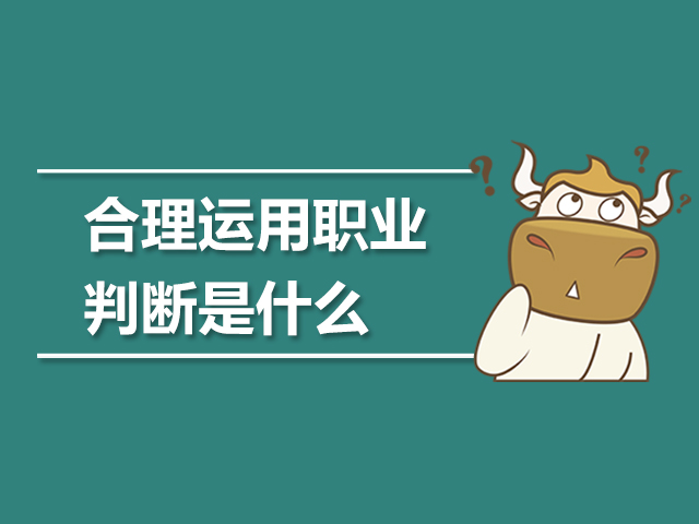 合理运用职业判断是什么.jpg